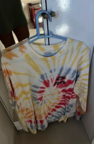Camiseta manga longa vans tire dye m