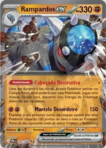 Carta Pokemon Rampardos EX 045/084 Escuridão Absoluta