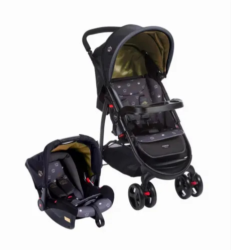 Carrinho de Bebê Cosco Travel System Nexus - Até 15 kg -Acompanha bebê conforto