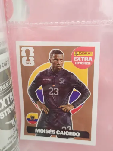 Figurinha legend extra Panini 2026 Moisés caicedo bronze