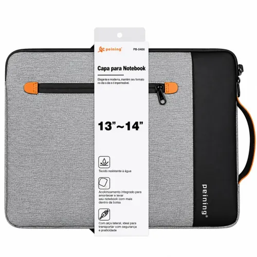 Capa para Notebook 13 a 14 Polegadas - Impermeável e Acolchoada