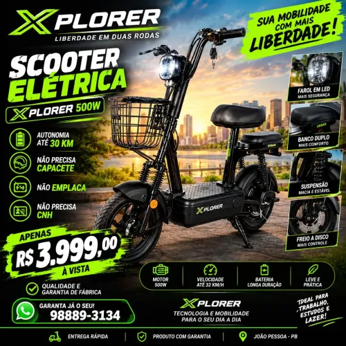 Scooter elétrica R$ 3.999.00