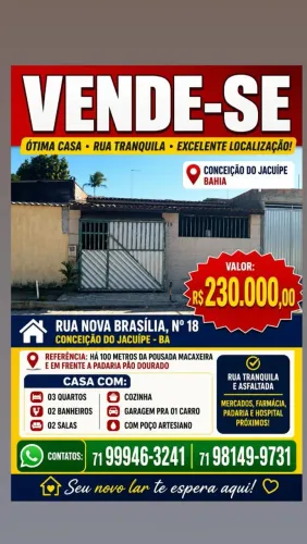 Casa em Conceição do Jacuípe - Bahia