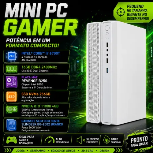 MINI PC GAMER RTX T1000 4GB