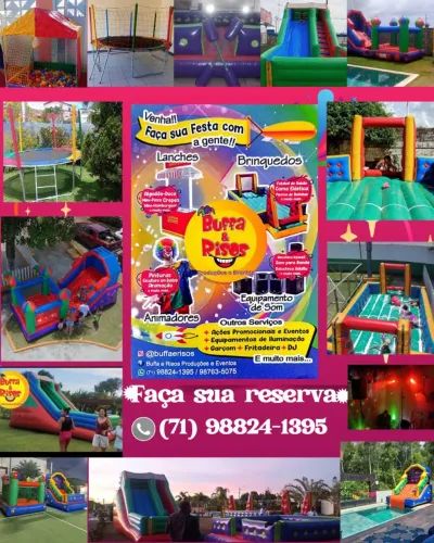 aluguel de brinquedos para festas e outros serviços