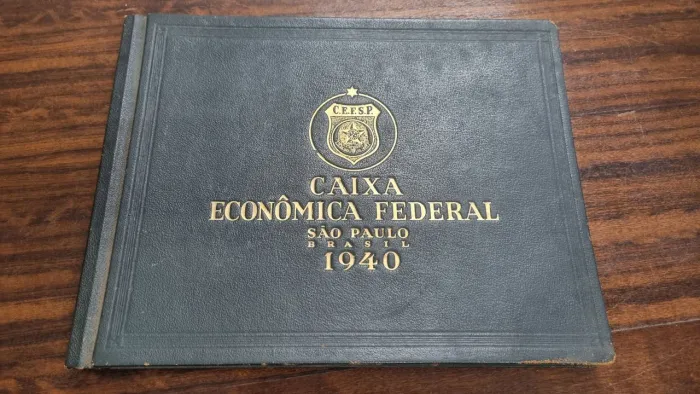 Antigo Livro Álbum Caixa Econômica Federal 1940