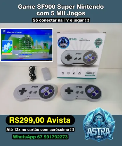 Game SF900 Super Nintendo 5 Mil Jogos Novo !!!