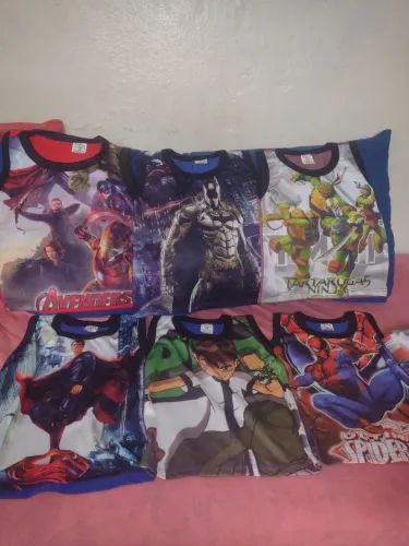 60 und de camisetas infantil personagens super heróis 2/4 anos