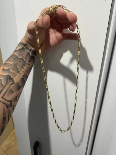 Corrente Cartier banhada a ouro 18k