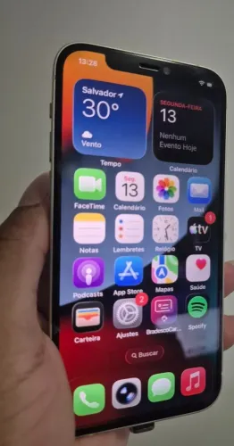 iPhone 12 128GB Branco - Perfeito (Bateria 98% / Sem Marcas de Uso)