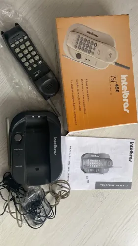 Telefone sem fio Ingelbras, preto, ótimo estado.