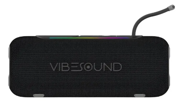 Caixa de Som Portátil Vibe Sound V2 Go 20W RMS Bluetooth Cor Preto Modelo VS012