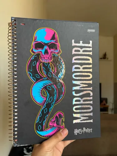 Caderno Harry Potter Morsmordre Jandaia 80 Folhas - Novo