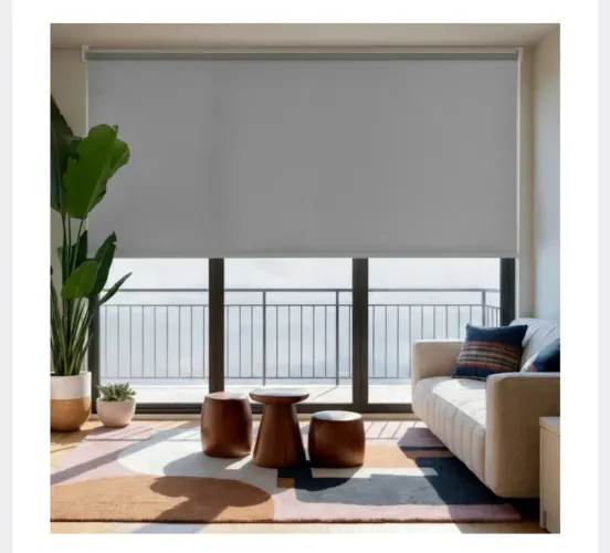 Persiana Rolô Blackout Sooth Poliéster Cinza 2x2,20m Inspire