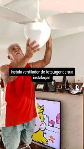 Instalação de ventilador de teto