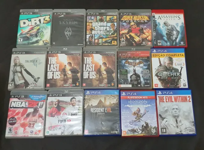 Jogos ps3 e ps4 