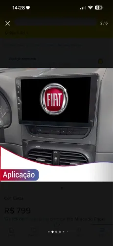 Mp5 Carplay Android Auto Siena Strada 2013/19 + Moldura