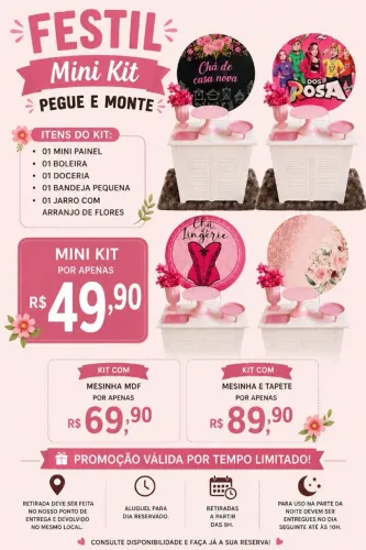 Decoração festa Mini kit aniversário