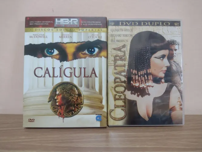 DVD Calígula Ed. Imperial triplo + Cleópatra duplo