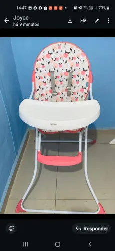 Vendo cadeira de alimentação para bebê