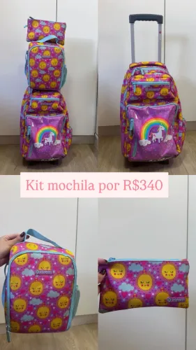 Kit mochila  infantil 