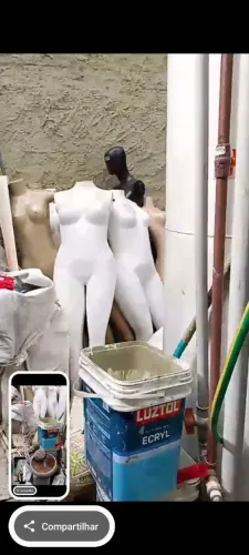 Vendo manequins usados 60,00 com suporte