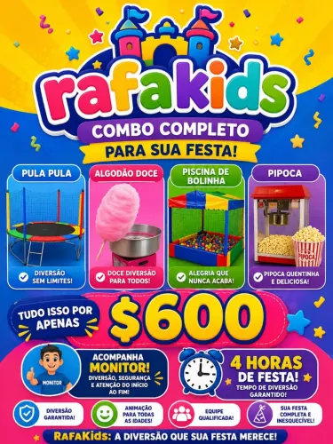 Festa completa com a Rafakids ?