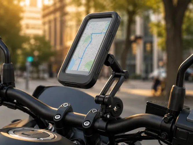 Suporte de Celular Impermeável Para Moto