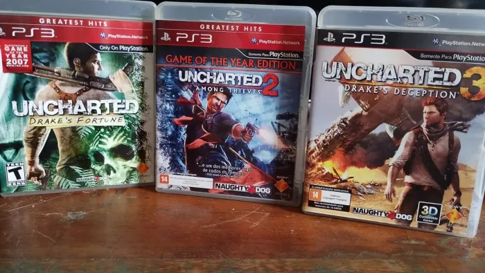 Jogo UNCRARTED 1, 2 e 3 para PS3
