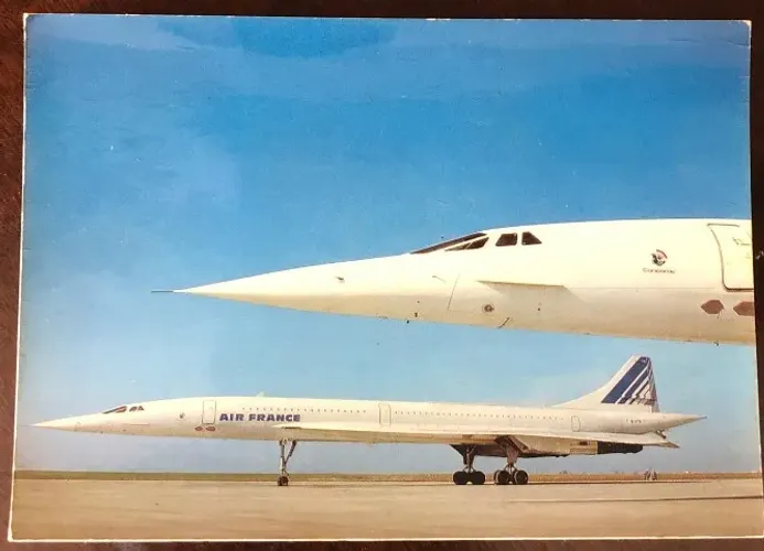 Cartão Postal Air France - Concorde