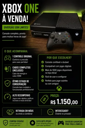 ? Xbox One à Venda - Excelente Estado! ?