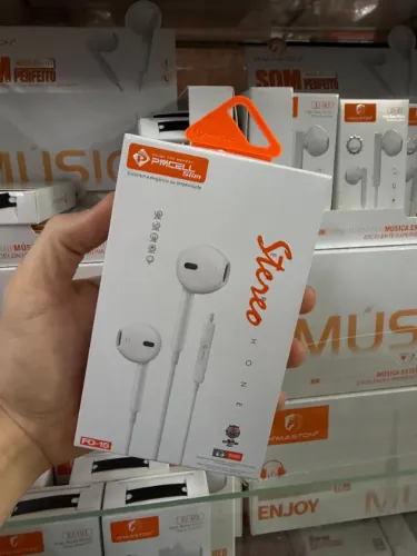 10 Fone Pmcell Com Microfone Lojista Atacado