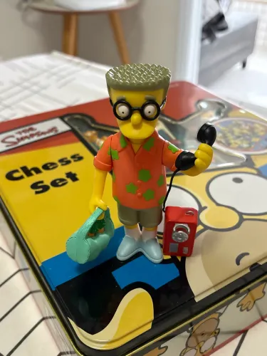 Action figure playmates The Simpsons Smither vacation, importado em ótimo estado
