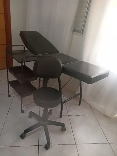 Kit maca com mocho e carrinho auxiliar