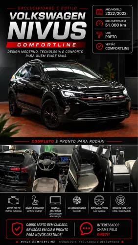 Volkswagen Nivus Comfortline 1.0 200 TSI Flex AUT 2023