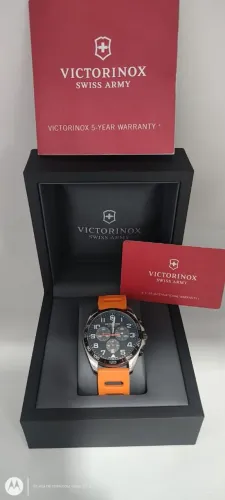 Relógio Victorinox FieldForce chrono sport laranja