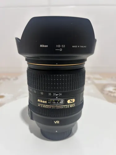 Nikon D750 + Lente 24-120mm + Carregador e bateria
