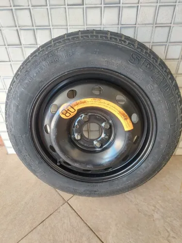 Estepe + Kit Macaco Chave de Roda Pneu Fiat Original Fiat 500
