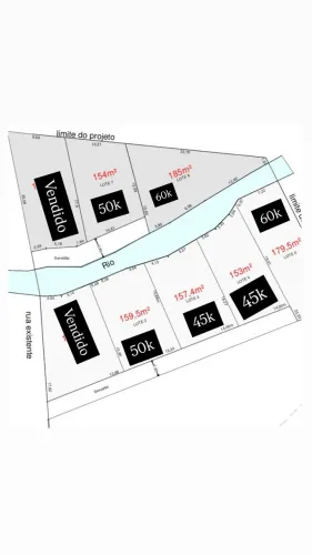 Lotes a partir de 45k com 50% de entrada. Cinco minutos a pé da praia de Tarituba (Paraty)
