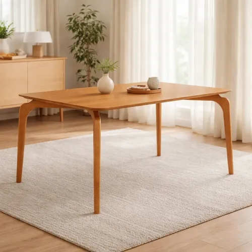 Mesa Jantar 160 (S/Vidro) Laminado Natural tt76