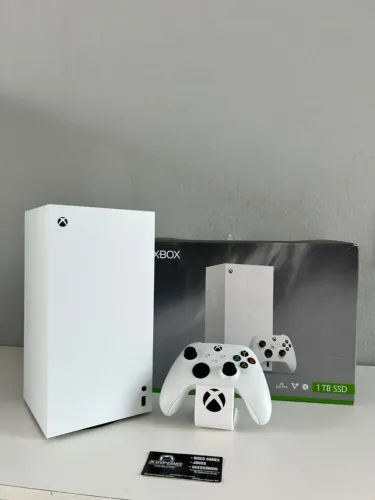 Xbox Series X Branco!! 1TB SSD!! Zerado com Nota Fiscal!! (Aceito Cartão)