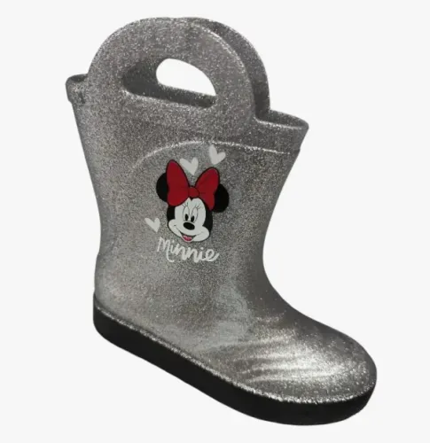 Galocha Bota Infantil Borracha Glitter Minnie Grendene 29/30