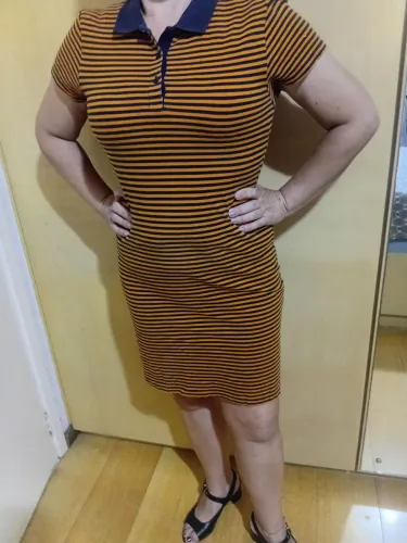 Lindo Vestido de Malha meia estação 