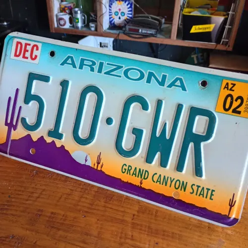 Placa americana Arizona