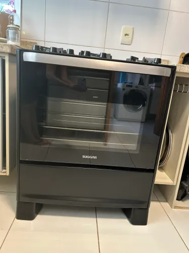 Fogão Best Glass 5 Queimadores Preto Suggar