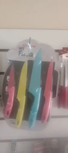 Kit de Facas coloridas 4 peças