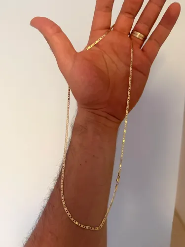 Cordão de ouro 18 k italiano PIASTRINE 