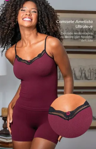 Conjunto Short e Blusa canelado