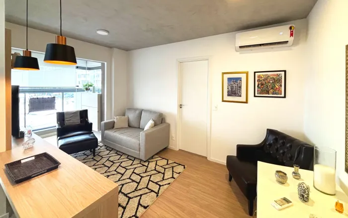 Apartamento com 1 Quarto mobiliado para locação no Cambuí, 40m².