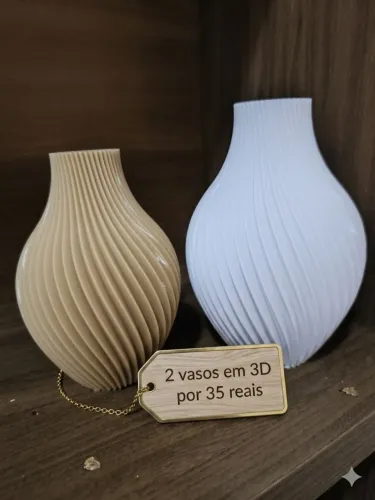 Vasos decorativo em 3D 